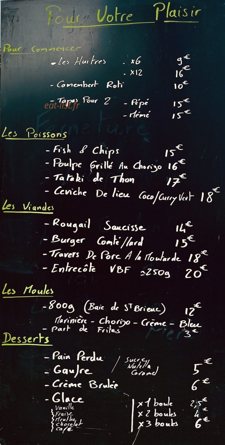Bilb'O Quai — carte page 1