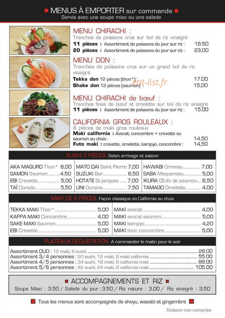 Bao Sushi — carte page 5