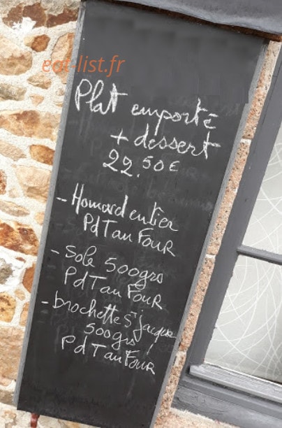 La Bonne Auberge — carte page 1