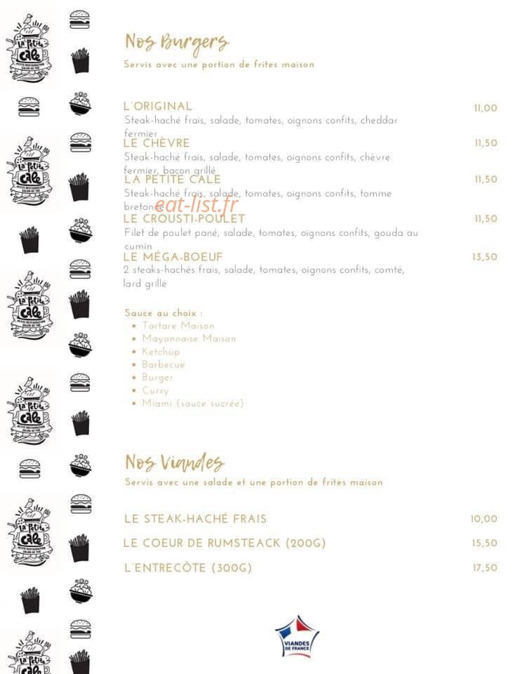 La Petite Cale — carte page 2