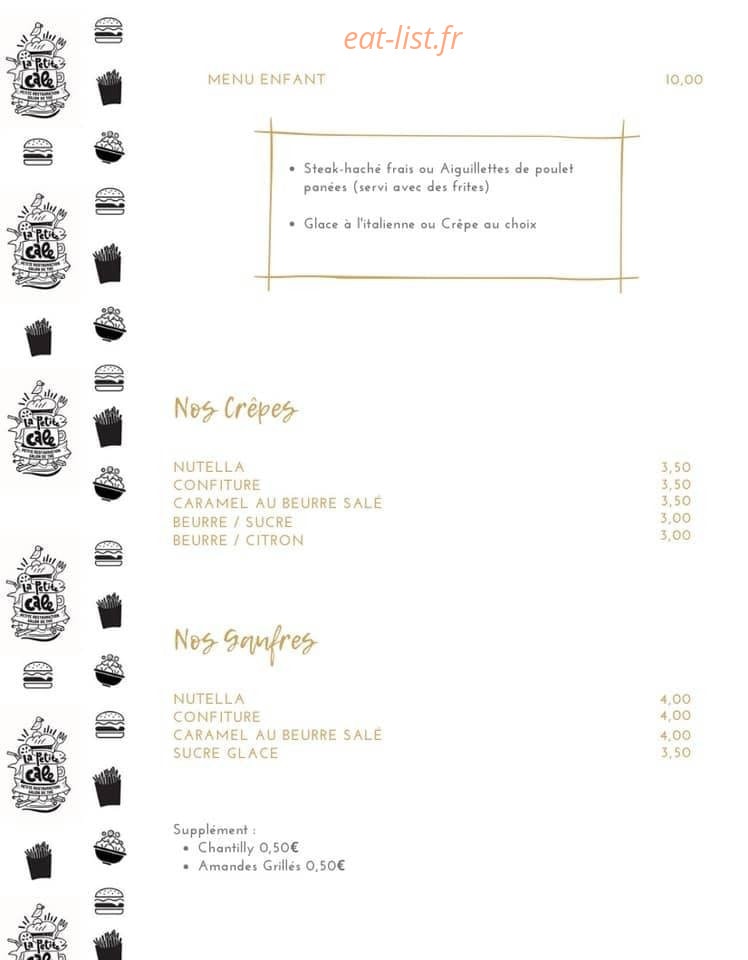La Petite Cale — carte page 3