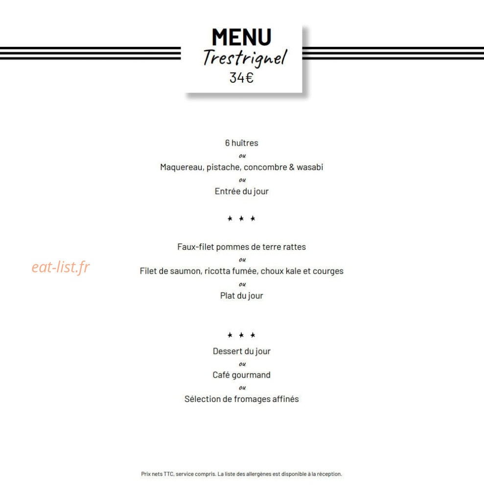 La Table de la Villa — carte page 4