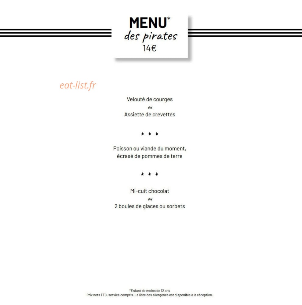 La Table de la Villa — carte page 6
