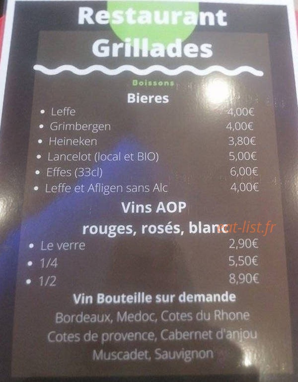 Le Bosphore — carte page 7