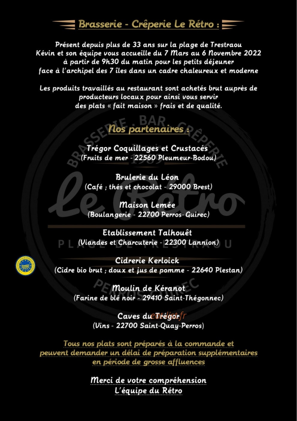 Le Rétro — carte page 9