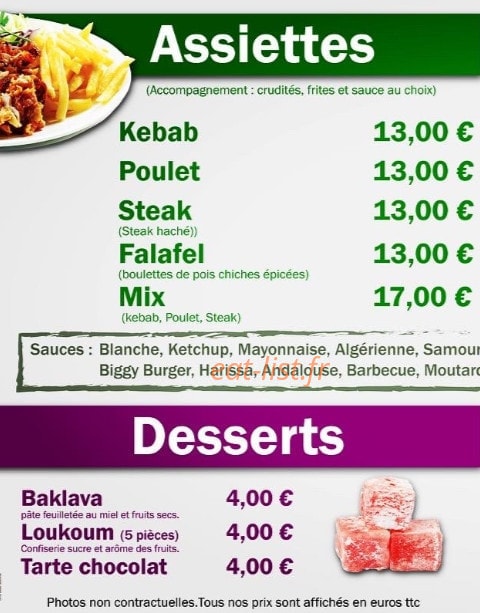 O'Perros Kebab — carte page 3