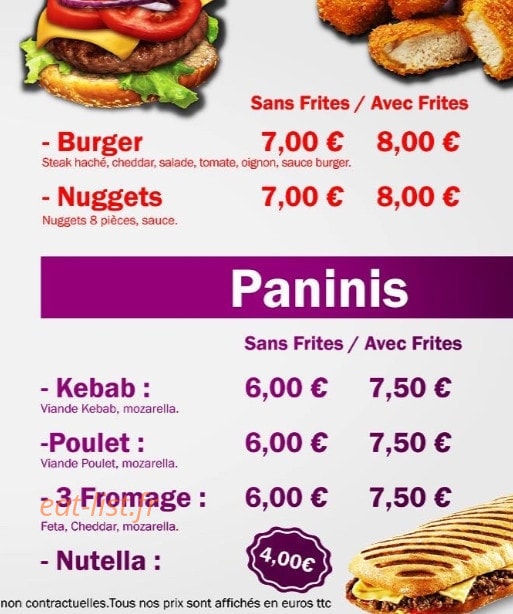 O'Perros Kebab — carte page 1