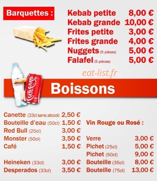O'Perros Kebab — carte page 4