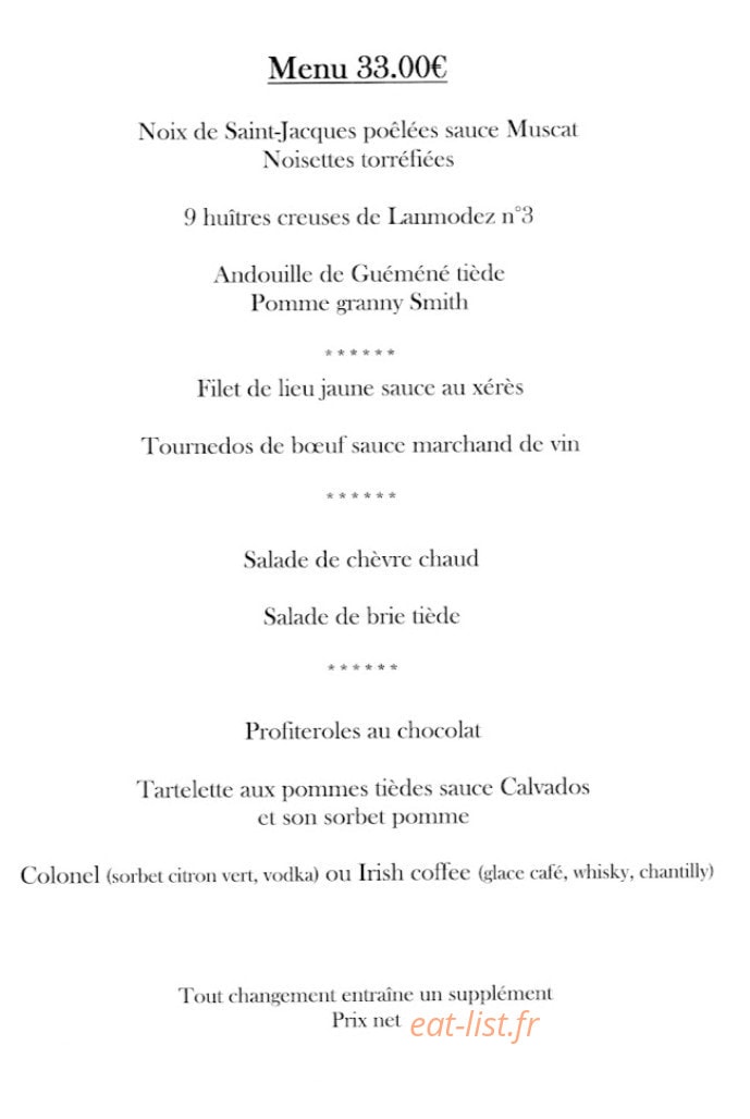 Le Crustacé — carte page 2