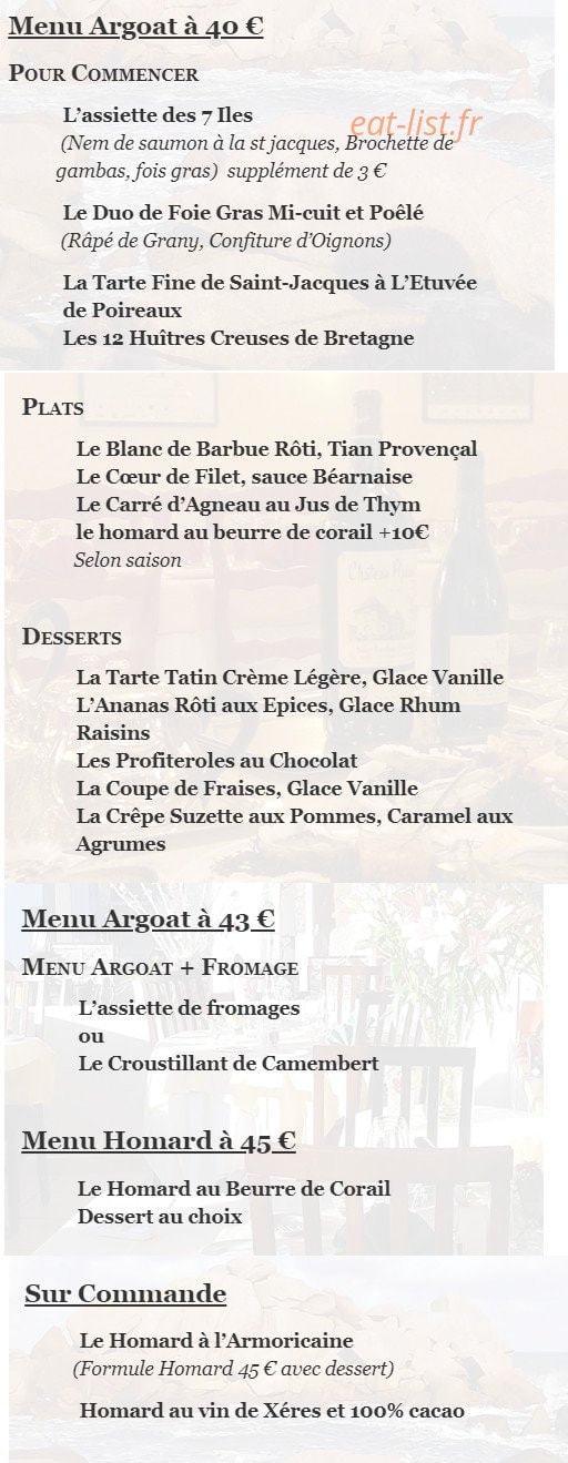 Auberge de la Vieille Eglise — carte page 2