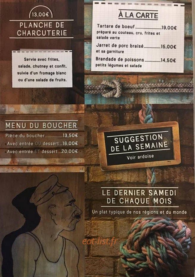 Brasserie aux docks — carte page 2