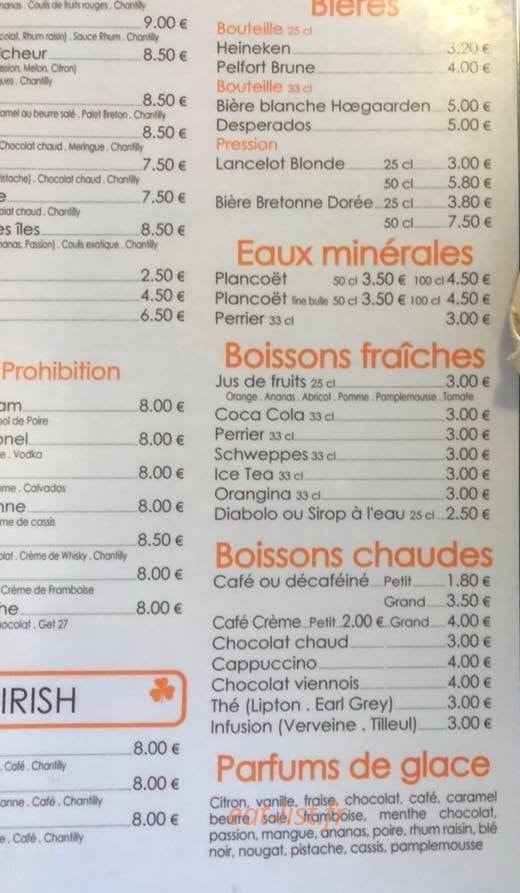 Restaurant sucré salé — carte page 7