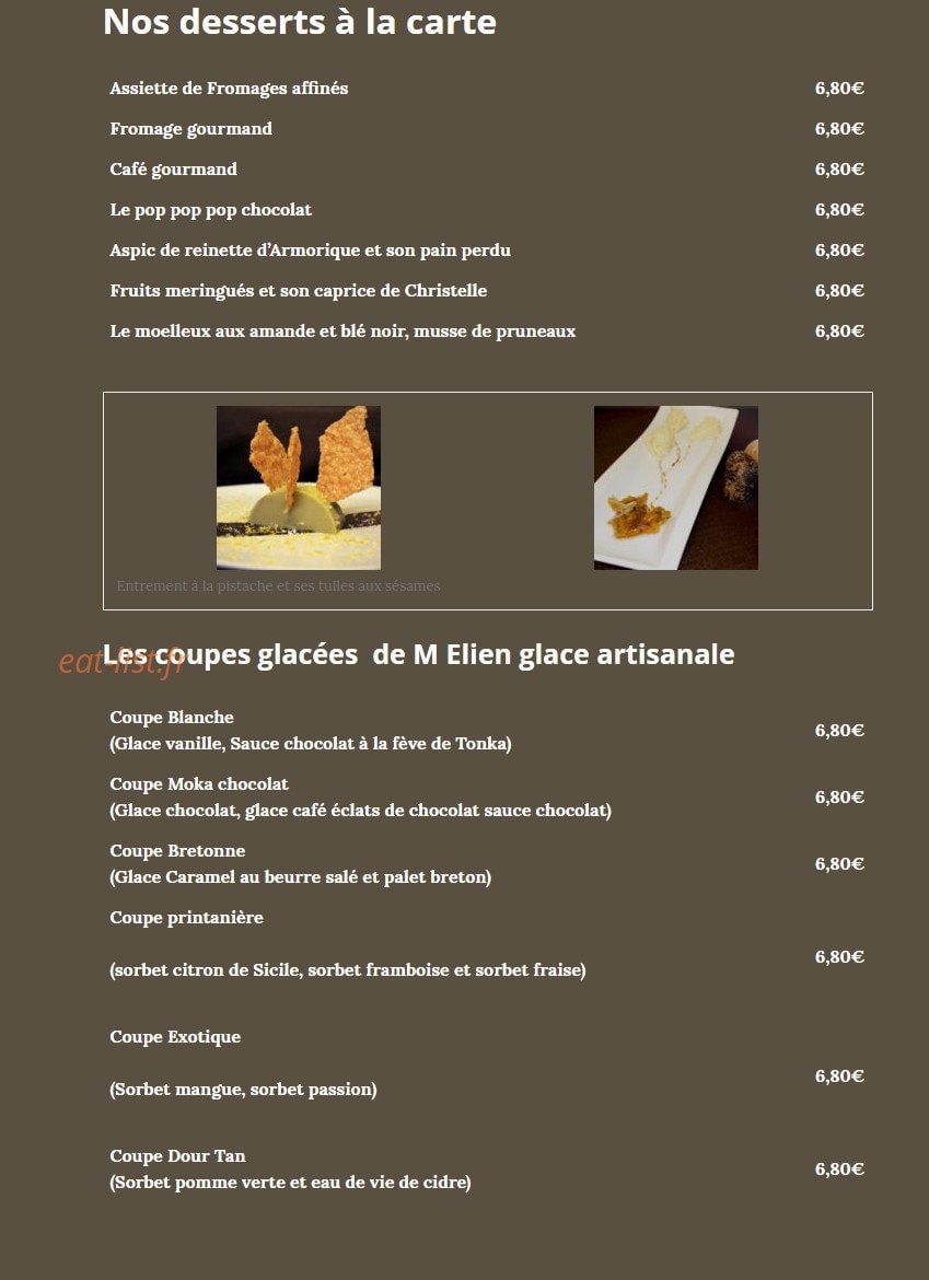 Auberge du Trieux — carte page 3