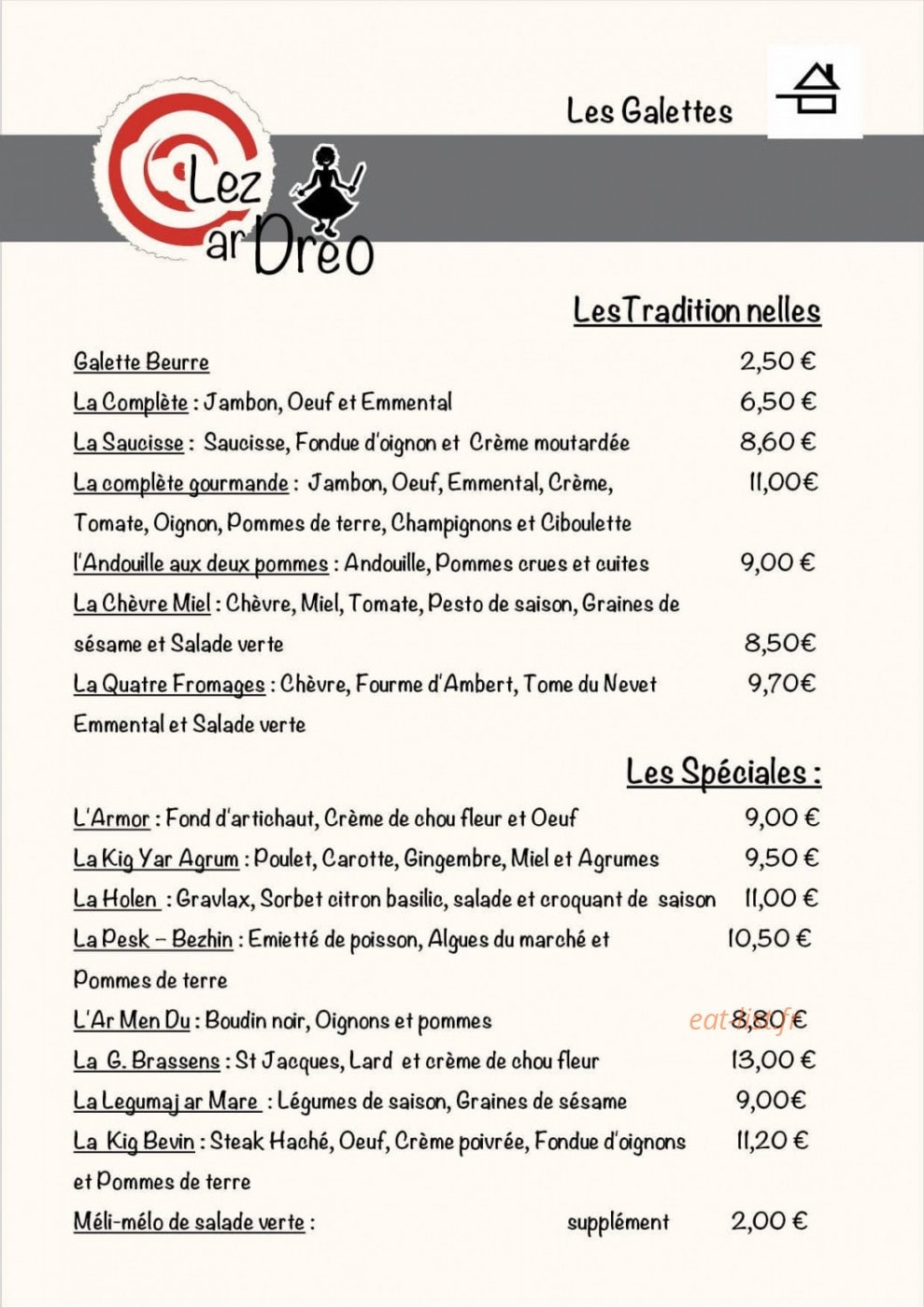 Lez Ar Dreo — carte page 1