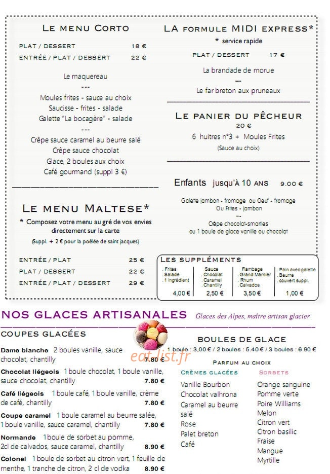 Chez Constance — carte page 2