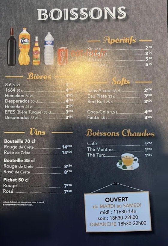 Delfine kebab — carte page 2