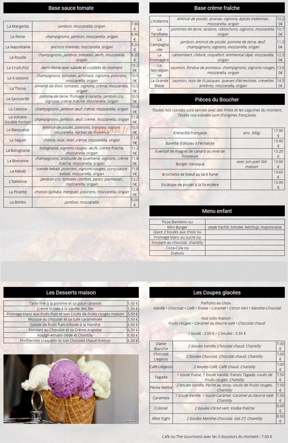 L'instant — carte page 2