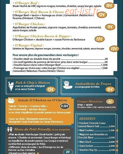 O'Friendly — carte page 2