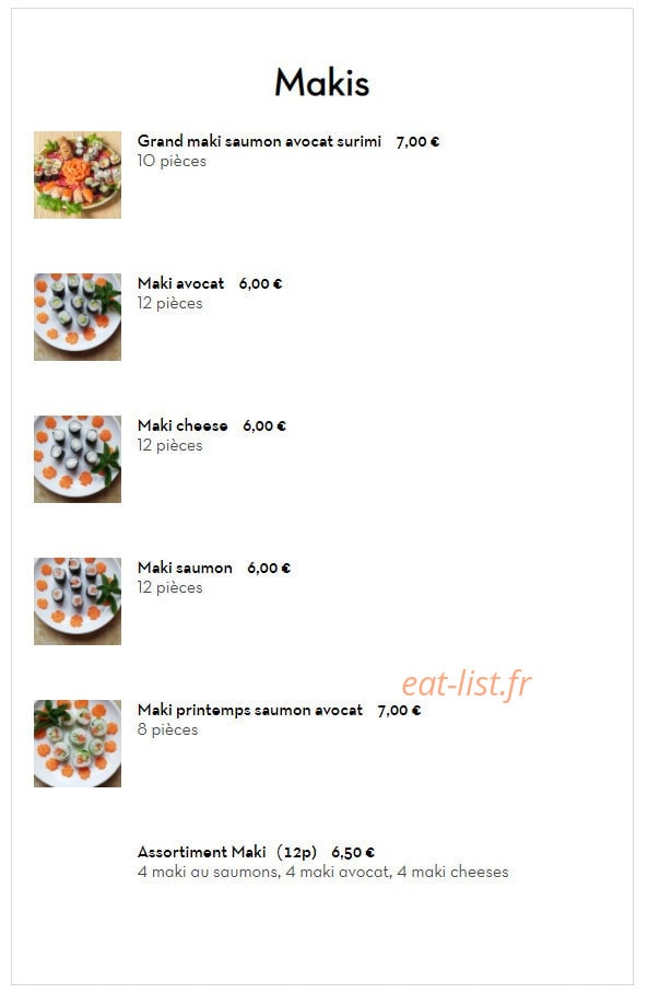 Gourmet wok — carte page 6