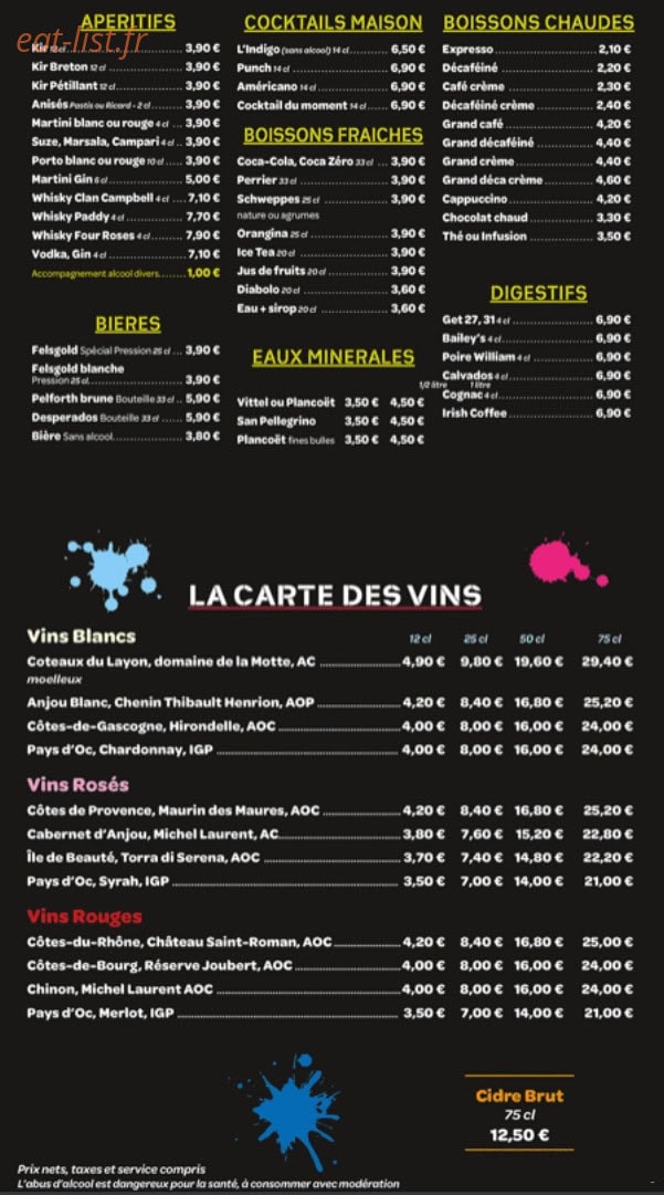 L'Indigo — carte page 6