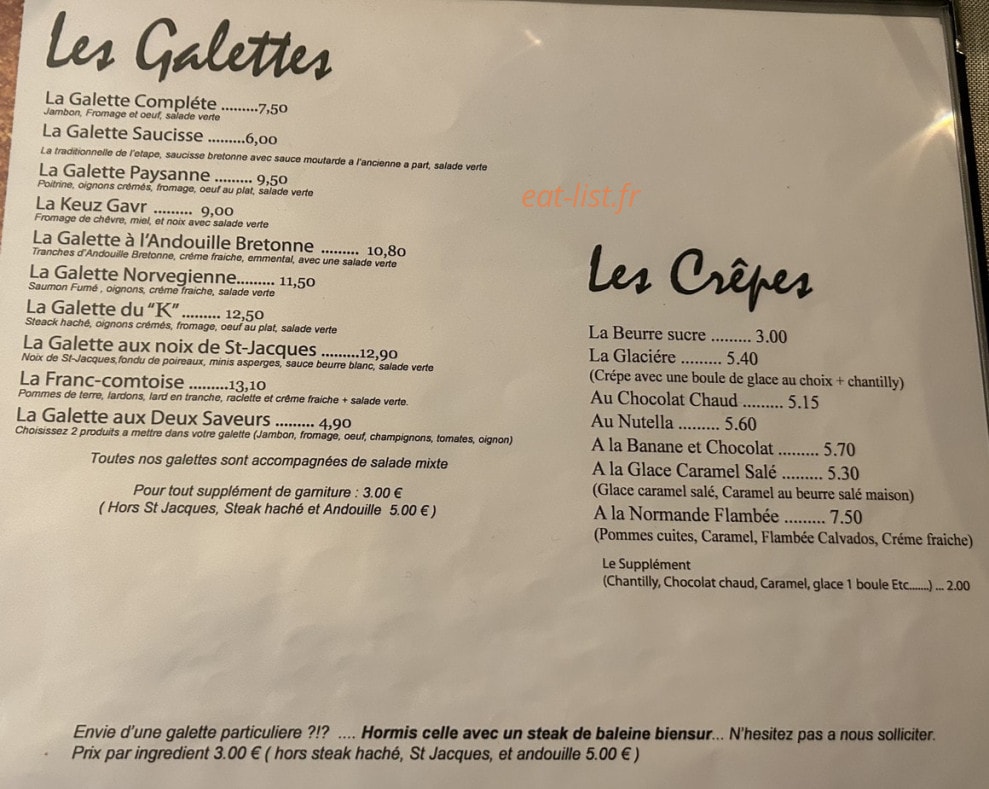 Le K — carte page 2