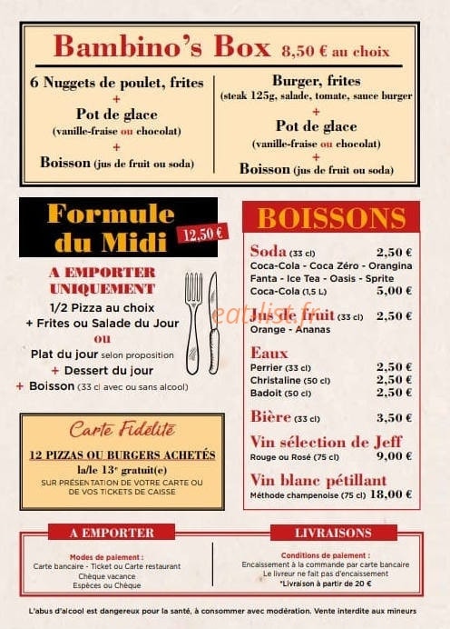 Chez Jeff — carte page 4