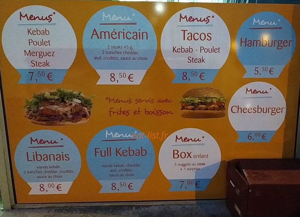 Delice gourmand — carte page 1