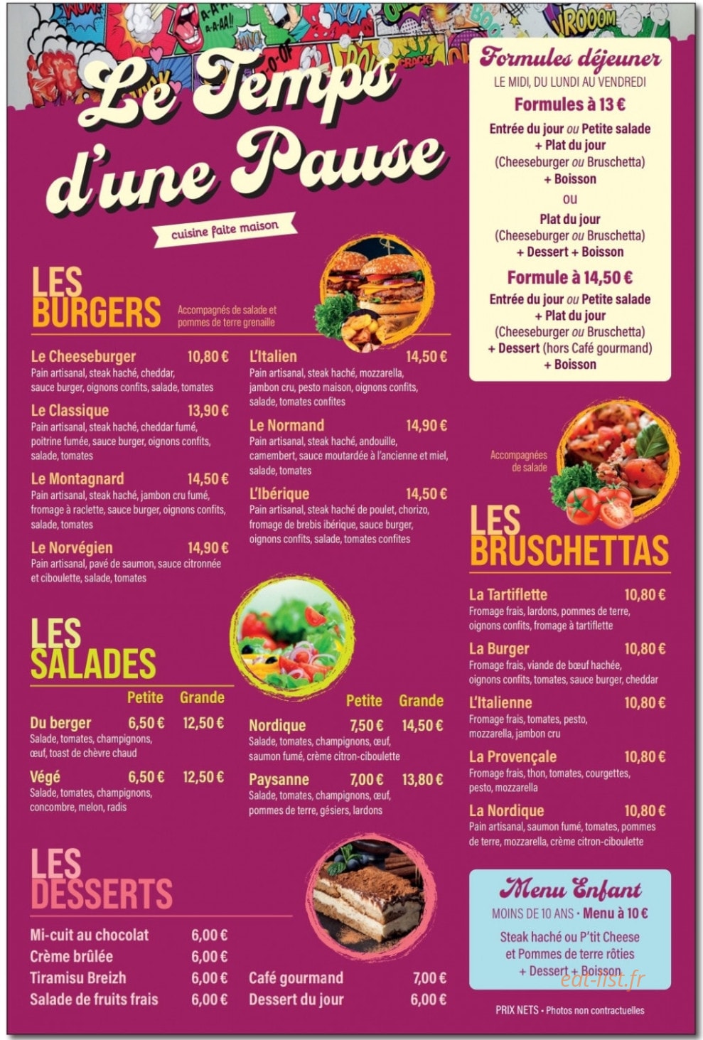 Le temps d'une pause — carte page 2