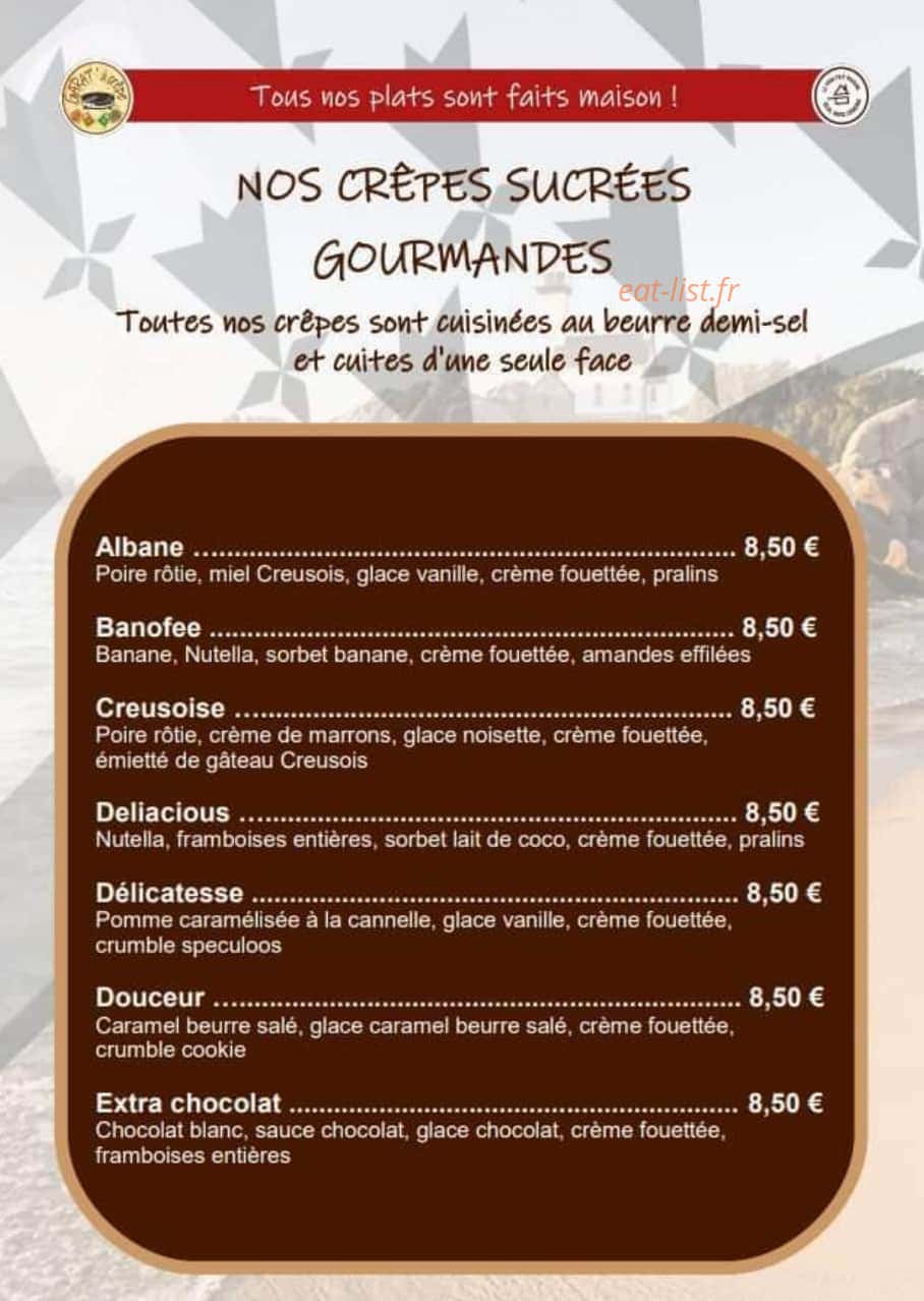 Garat À Crêpe — carte page 6