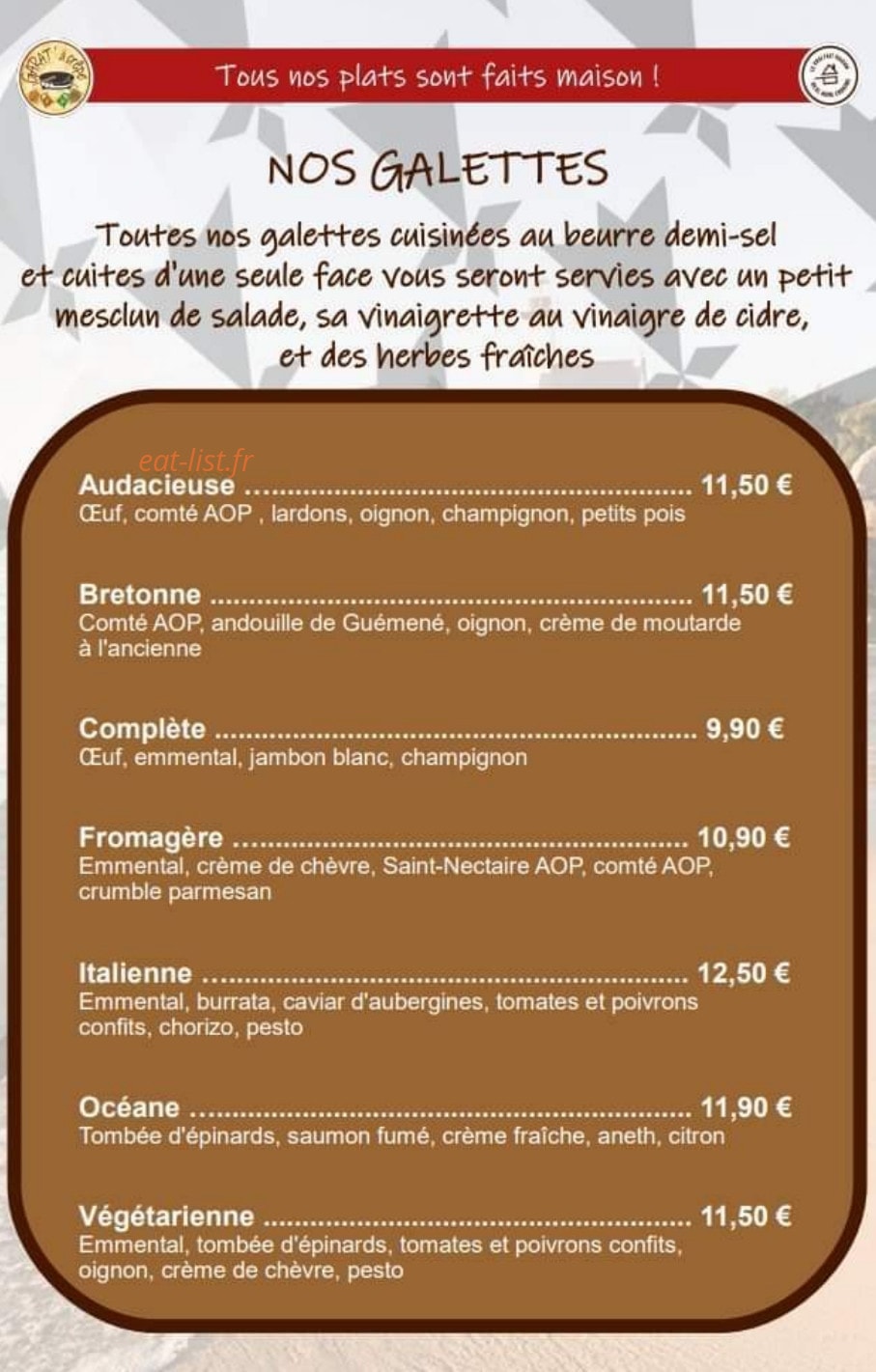 Garat À Crêpe — carte page 3