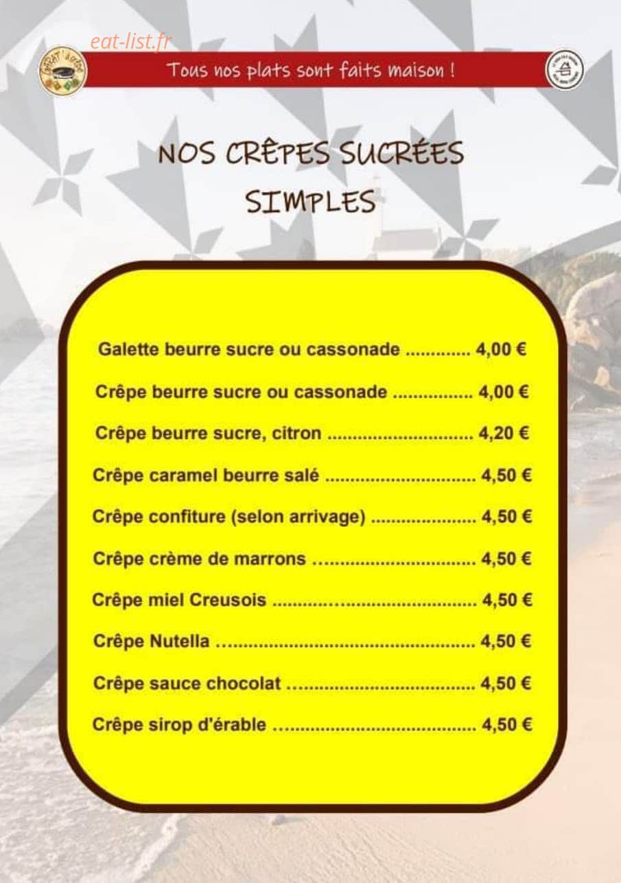Garat À Crêpe — carte page 7