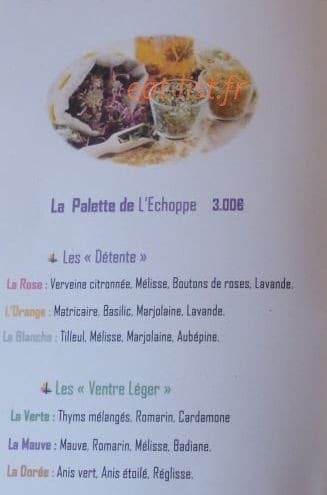 L'échoppe — carte page 1