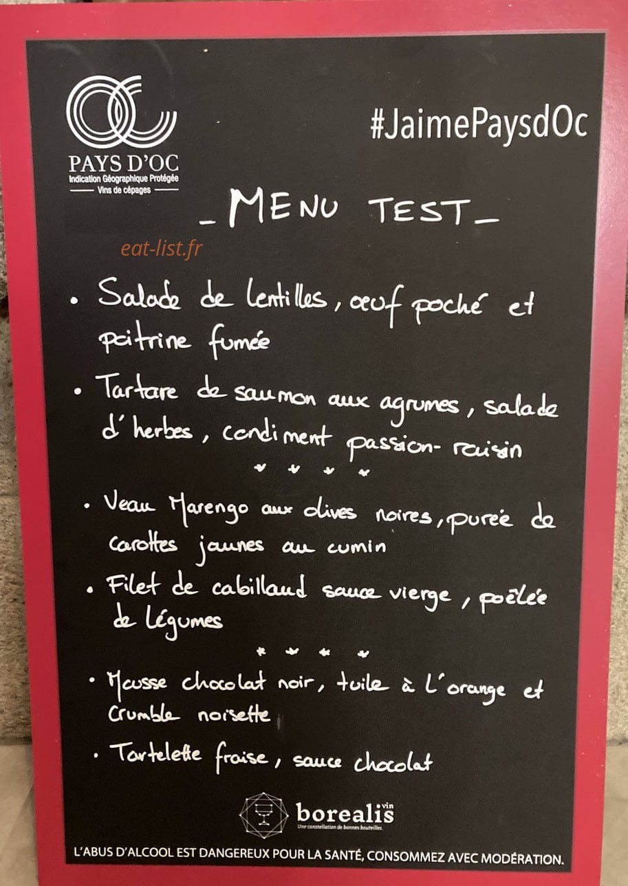 Le p'tit bouchon — carte page 1