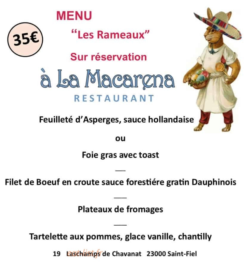 La Macarena — carte page 1
