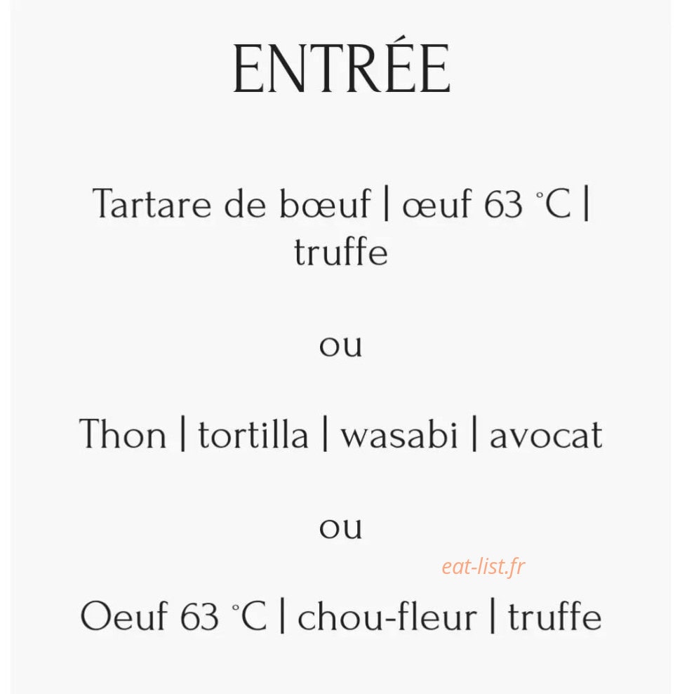 Auberge Chambonchard — carte page 1