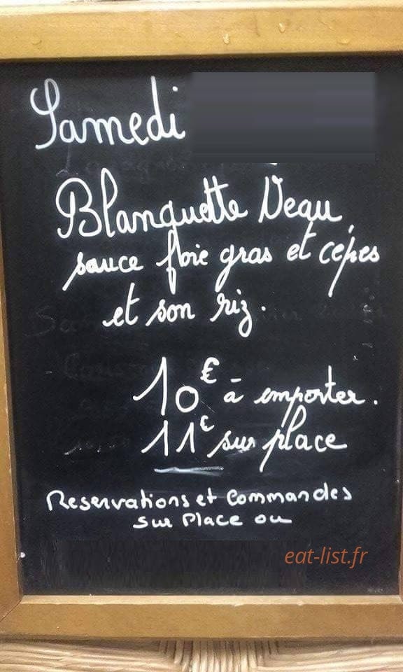 Le Cass'croute — carte page 1