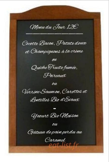 Le Petit Manoir — carte page 1