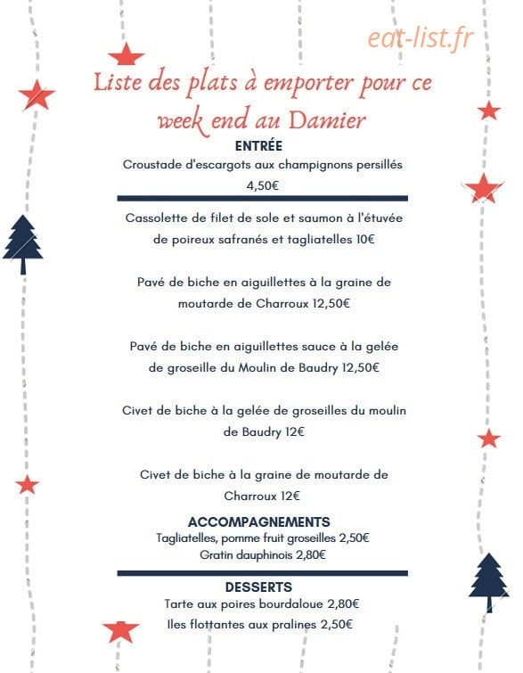 Le Damier — carte page 1