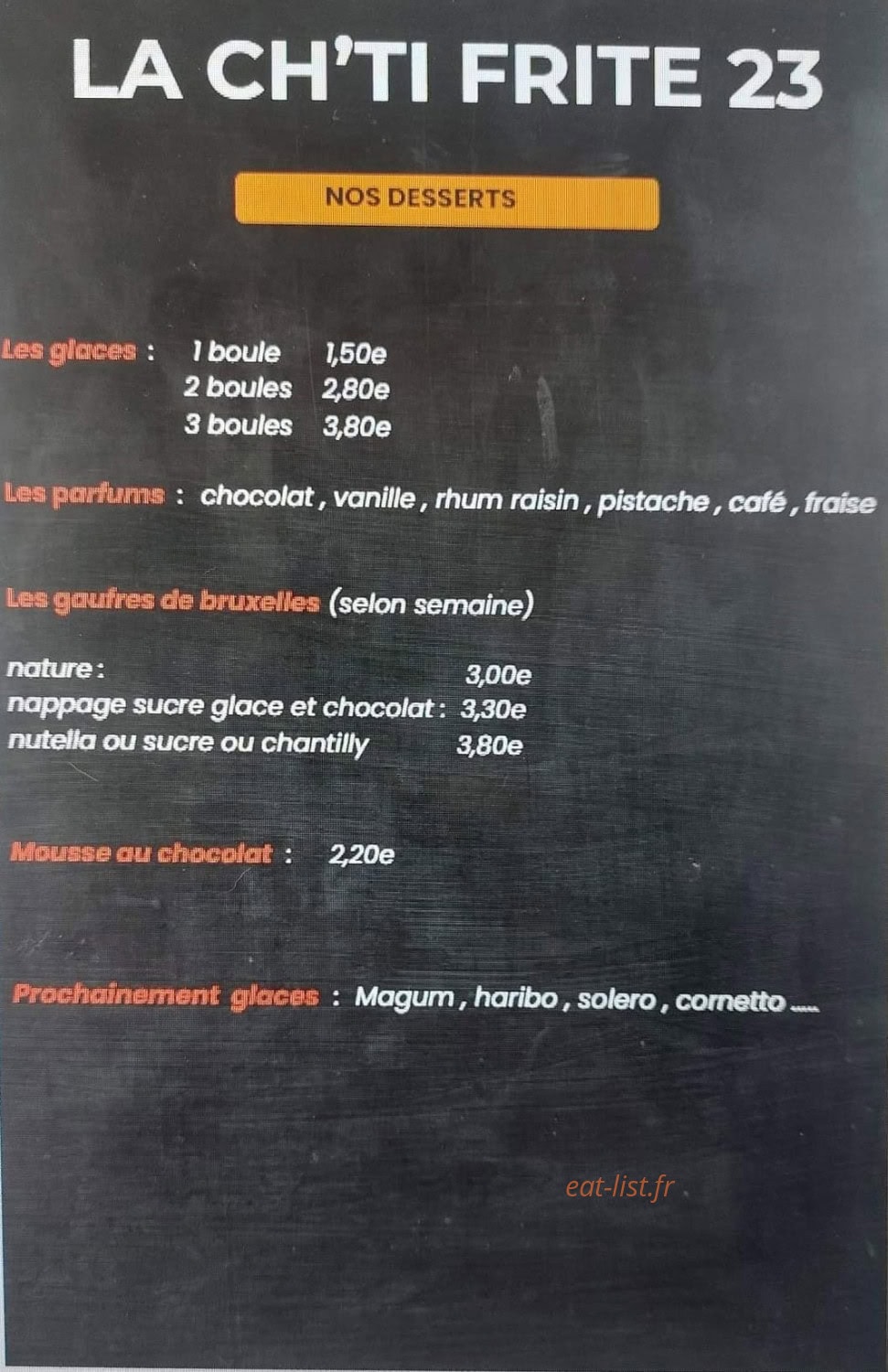 La ch'ti frite 23 — carte page 3