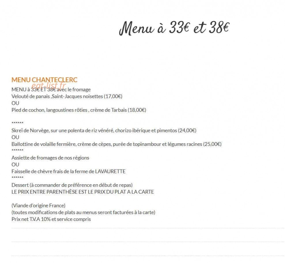 Le Coq d'Or — carte page 4