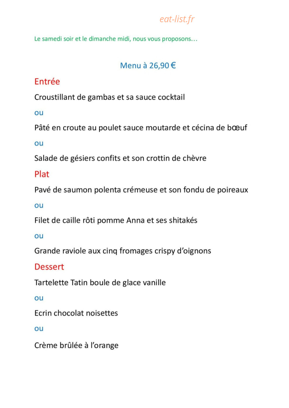 Poivre et Sel — carte page 1