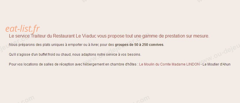 Restaurant Le Viaduc — carte page 3