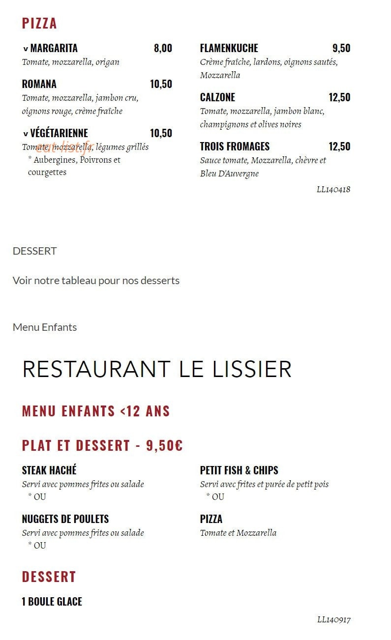 Le Lissier — carte page 4