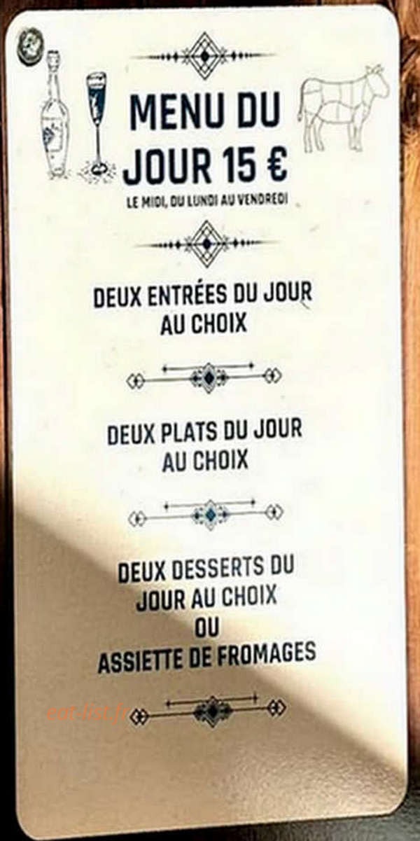 L' Ô à la Bouche — carte page 1