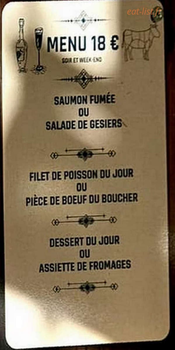 L' Ô à la Bouche — carte page 2