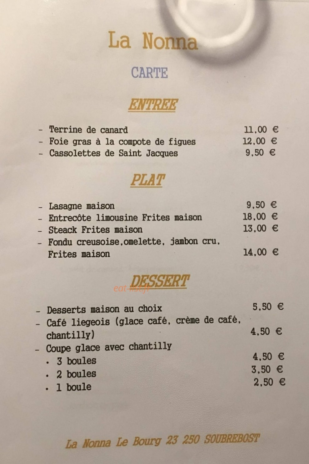 La nonna — carte page 1