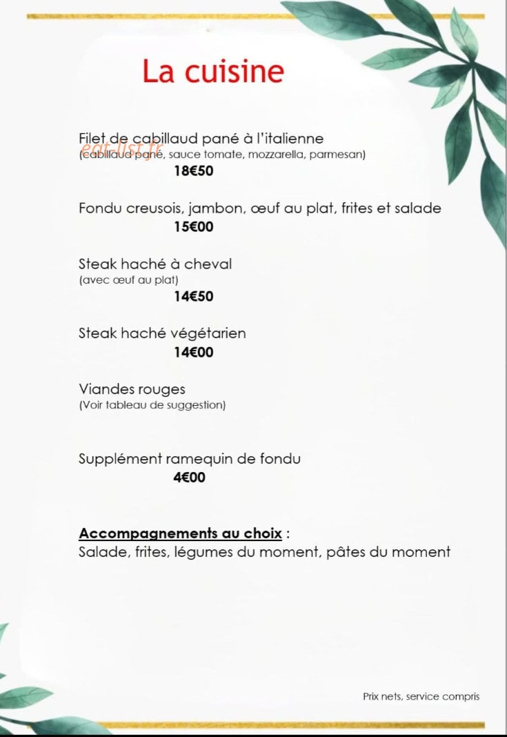 Chez Nathalie — carte page 4