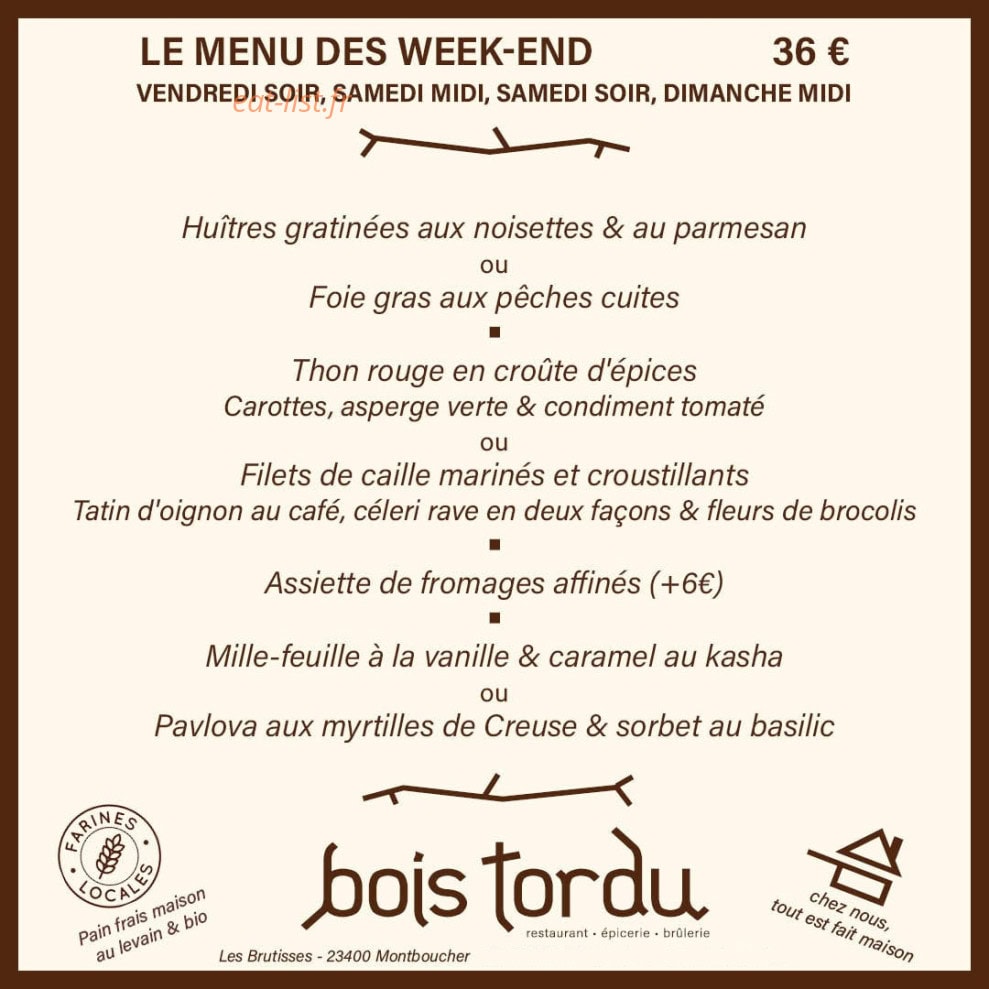 Bois tordu — carte page 1