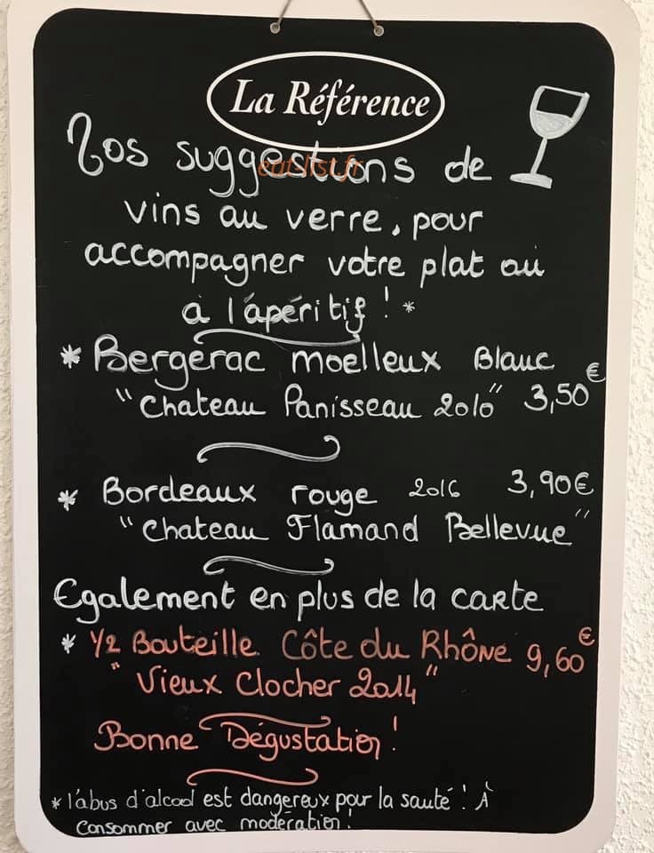 L'Auberge du Compeix — carte page 1