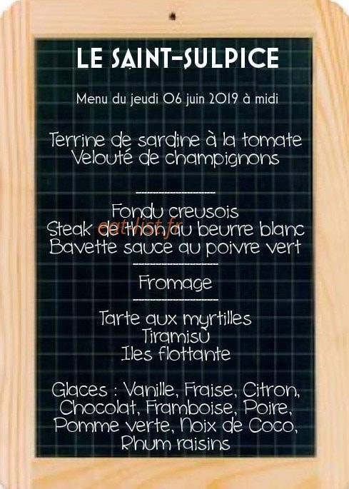 Le Saint Sulpice — carte page 1